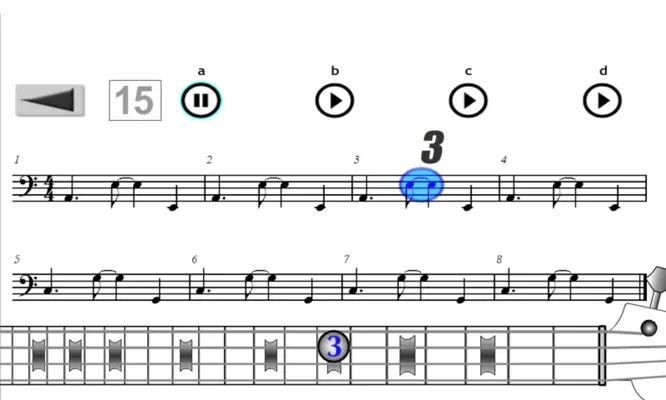 Play Bass Guitar android App screenshot 2