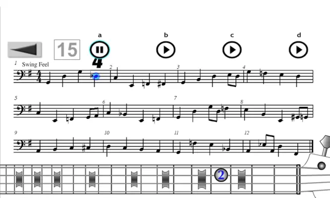 Play Bass Guitar android App screenshot 4