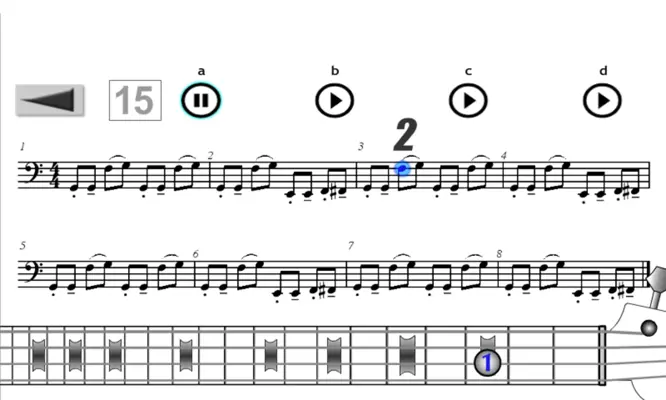 Play Bass Guitar android App screenshot 5